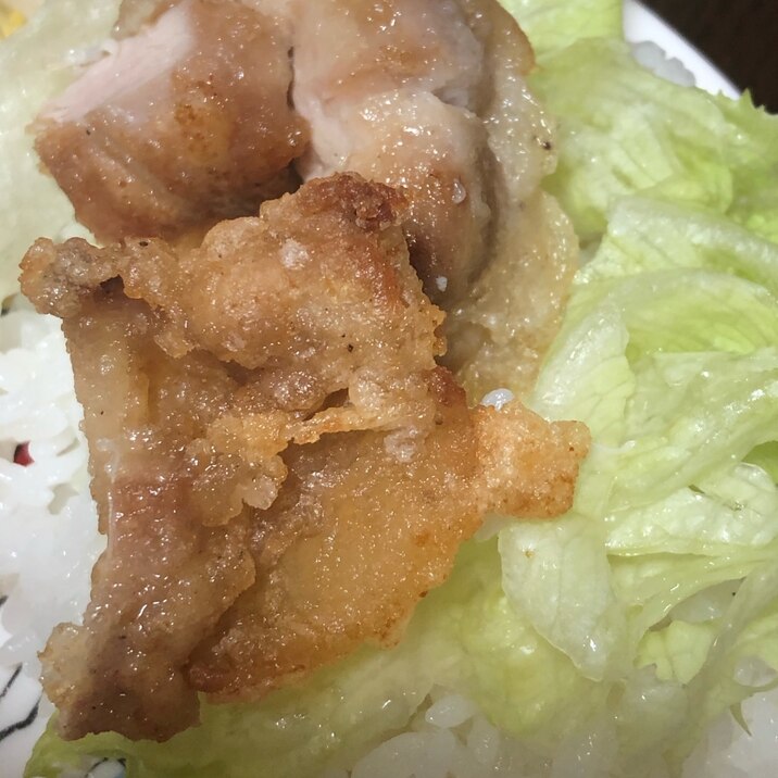 子供が大好き唐揚げ丼